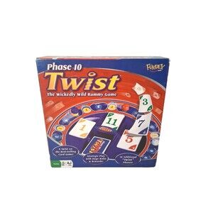 Phase 10 Twist Board Game Rummy Card Game Mattel Complete 110 Cards